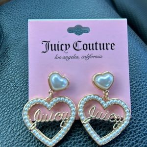 NWT-Juicy Couture heart earrings